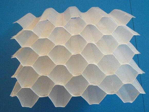 Honeycomb packing (inclined pipe)